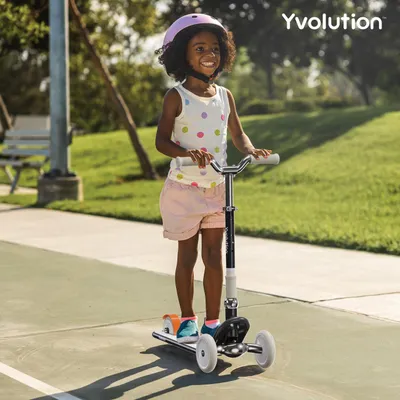 Produktbild von Yvolution Kinderroller Classic Glider Black - verstellbar und klappbar