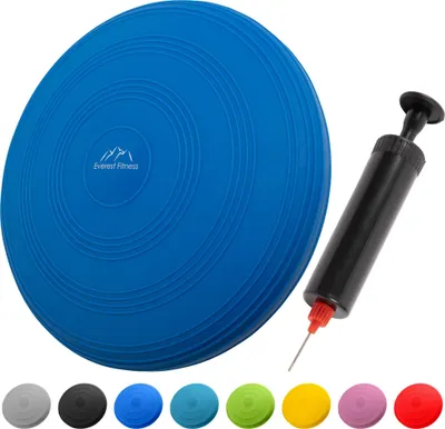 Produktbild von EVEREST FITNESS Balance Kissen - Luftkissen mit 33 cm Durchmesser - Ballsitzkissen zur Stärkung der Balance - Orthopädisches Sitzkissen zur Linderung