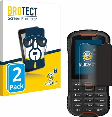 Produktbild von 2x BROTECT Sichtschutzfolie für Gigaset GLX8 Anti-Spy Privacy Sichtschutz Blickschutz Folie Blaulicht-Schutz
