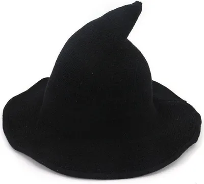 Übergroßer Hexenhut Aus Schwammmaterial - Schwarz Mit Breiter Krempe Für Halloween