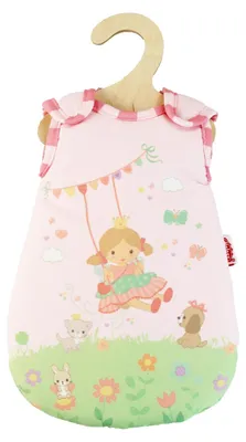 Produktbild von Puppen-Schlafsack Rosa für 20-25 cm Puppen, Heless Modell "Prinzessin Emily"