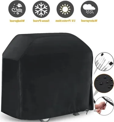 Produktbild von Grillschutzhüllen Grill Gasgrill Abdeckhaube Grillabdeckung Abdeckung Grillhaube Regenschutz Schutzhülle Abdeckplane Outdoor BBQ (147x61x122cm)