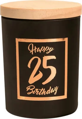 Obrázek produktu pro Paperdreams vonná svíčka malá růžová černá – 25 let