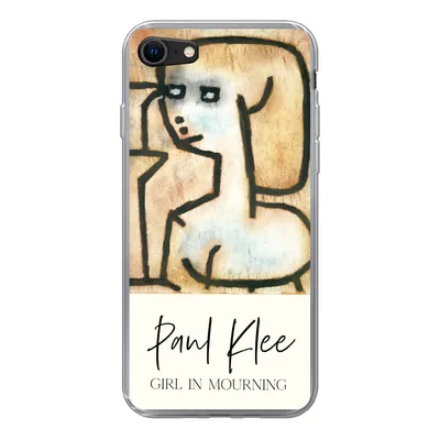 Produktbild von MuchoWow® Handyhülle Schutzhülle Hülle für iPhone 8 Kunst - Paul Klee - Trauerndes Mädchen Silikon Softcase Handy Hülle - Schutzhaube