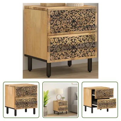 Produktbild von The Living Store Nachttisch 40x33x46 cm Massivholz Mango