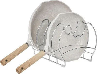 Image de Panier de cuisine pour casseroles et poêles - 279 cm de hauteur - chromé