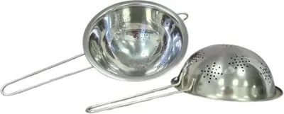 Produktbild von Stielsieb Edelstahl Küche 18 cm Außenmaß Stiellänge 14 cm