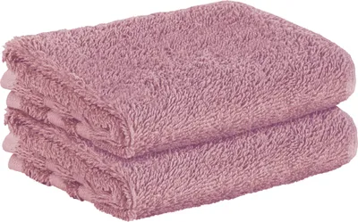 Produktbild von StickandShine 2er SET Premium Frottee Gästehandtuch 30x50 cm in Mauve Lila  in 500g/m² aus 100% Baumwolle