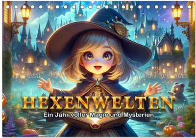 Produktbild von Hexenwelten: Ein Jahr voller Magie und Mysterien (Tischkalender 2026 DIN A5 quer), CALVENDO Monatskalender
