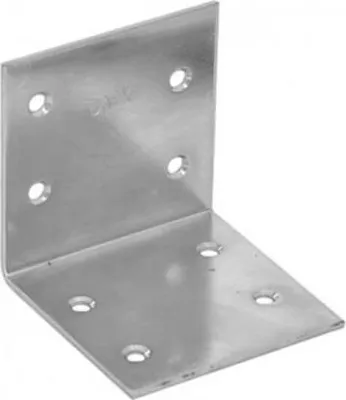 Produktbild von 20x Lochplattenwinkel 60x60x60mm verzinkt Winkelverbinder Stuhlwinkel