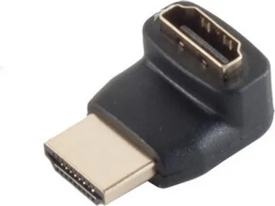 Produktbild von Adapter HDMI-St./HDMI-Buchse Abgang oben verg.