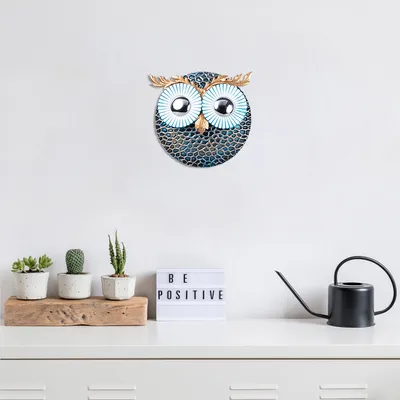 Obrázek produktu pro Wallity, Sova- TNL1740, Barevné, Ostatní bytové dekorace, 19 x 19 cm, 100% kov (tloušťka: 1)