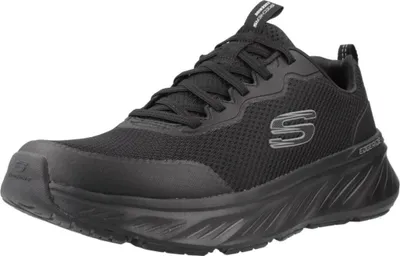 A black Skechers Edgeride shoe is shown from the side against a white background.