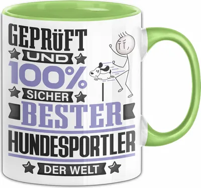 Produktbild von Hundesportler Geschenk Lustiger Spruch für Hundesportler Geschenkidee Bester Hundesportler Der Welt (Grün)