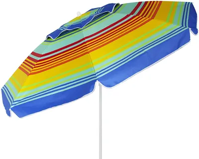 Produktbild von Eurotrail ETCF0935, Strandschirm, Rund, Mehrfarbig, Polyester, Stahl, Stahl