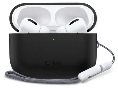 Produktbild von Tech-Protect Silikonhülle kompatibel mit AirPods Pro 3 Schwarz