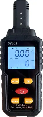 Zdjęcie produktu dla Przenośny cyfrowy dozymetr promieniowania 3 w 1, pole elektryczne, pole magnetyczne, temperatura, wielofunkcyjny detektor, tester do użytku domowego i biurowego, alarm dźwiękowy i świetlny, podświetlany wyświetlacz LCD