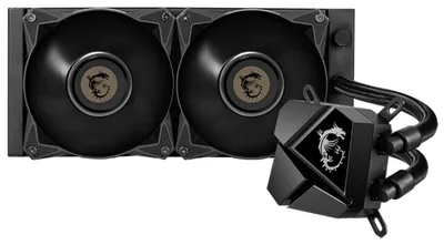 Produktbild von MSI MAGCORELIQUID P240, All-in-One-Flüssigkeitskühler, 12 cm, 500 RPM, 2000 RPM, Schwarz