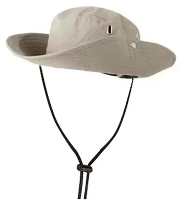 Produktbild von Sonnenhut für Damen und Herren, breitkrempig, Angelhut, verstellbares winddichtes Band, atmungsaktiver Sonnenschutz, ideal für Outdoor-Aktivitäten wie Reisen, Wandern und Camping.