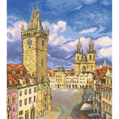 Obrázok produktu pre RTO Súprava na vyšívanie krížikom "Old Town Ring" M536, počítaný vzor, 27x31 cm