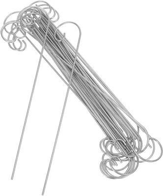 Produktbild von 30 Metall-Gartenhirtenhaken, 30cm lang, für Pflanzenanhänger und Kräuterschilder im Außenbereich