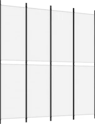 Obrázok produktu pre vidaXL 4-dielny paraván biely 200x220 cm látka