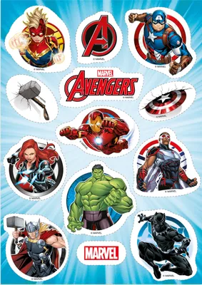 Obrázek produktu pro Fondánový papír k vystřižení Avengers