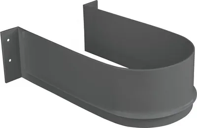 Produktbild von emuca Siphonblende, gebogen, Kunststoff, anthrazitgrau