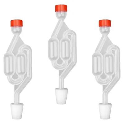 Image de Elzusha - Kit de fermentation domestique - 3 tubes de fermentation pour le vin et le choucroute