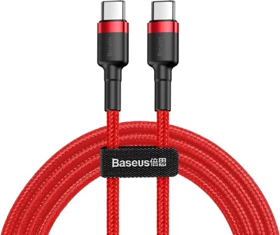 Zdjęcie produktu dla Baseus Cafule USB-C na USB-C, QC 3.0, USB-C PD, 3A 2 m - Czerwony
