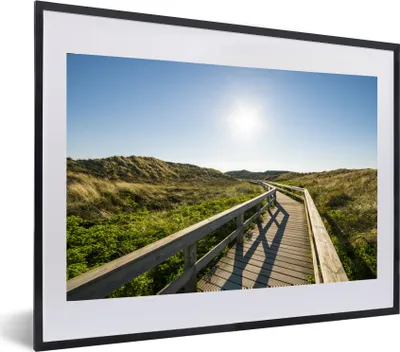 Produktbild von MuchoWow® MuchoWow® Gerahmtes Poster Strand - Sommer - Deutschland 60x40 cm - Poster mit zchwarzem Bilderrahmen - Schlafzimmer - Plakat in Rahmen - Drucken