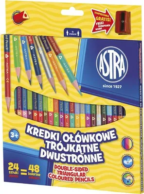 Immagine prodotto di -BAREVNÉ 24ks / 48col. OBOUSTRANNÉ TŘI + tep.