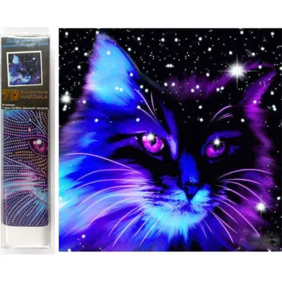 Obrázok produktu pre Norimpex Diamant-Gemä lde 7D Sternenkatze 30x30cm