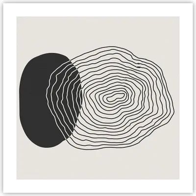 Produktbild von Poster - Poster ohne Rahmen - Abstraktion Fleck Gläser - 50x50 cm - Wand Bild - Wanddeko - Wandbilder - Kunstposter - Wandposter - Bilder - Kunstdruck - Wanddekoration - Wandbild - P2XAC50x50-4325