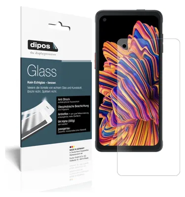Obrázek produktu pro 2x ochranná fólie pro Samsung Galaxy XCover Pro matná - anti-shock 9H fólie dipos Glass plastové sklo