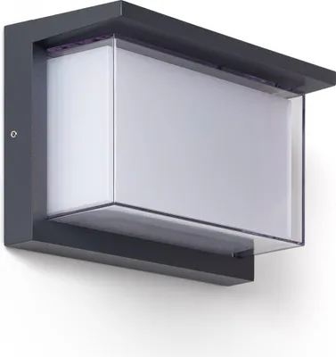 Produktbild von LED-Wandleuchte Außen 12W Aluminium CCT Wählbar Doppeldiffusor Valorian Anthrazit
