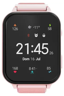 Image de CANYON montre intelligente Alfie KW-37 PINK, 1.69" IPS, IP66, Nano-SIM, appels bidirectionnels, 16 jeux, 512MB, MP3 Study&Game