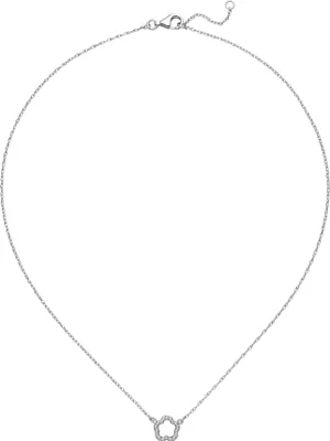 Produktbild von Collier Halskette Blume 925 Sterling Silber 45 cm Kette