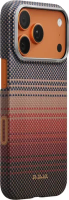 Produktbild von Pitaka KI1702SP, Cover, Apple, iPhone 17 Pro, 16 cm (6.3"), Orange