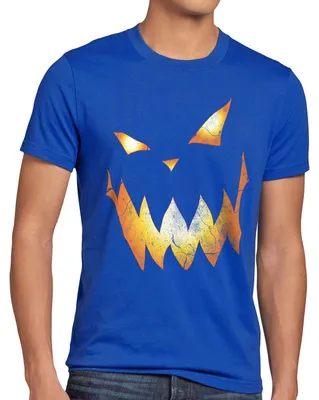 Produktbild von style3 Kürbiskopf Halloween Herren T-Shirt