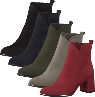 Produktbild von MARCO TOZZI Damen Stiefeletten Velouroptik 2-25095-27, Größe:40 EU, Farbe:Schwarz
