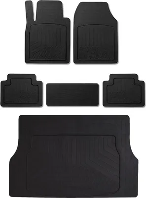 Immagine prodotto di Set di tappetini in gomma e rivestimento del bagagliaio per Dacia Sandero 2021-2025 Gomma antiscivolo