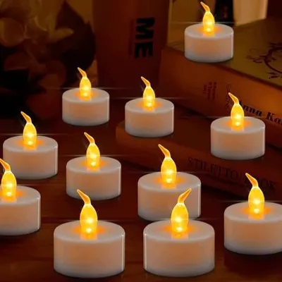 Zdjęcie produktu dla Świece LED bezpłomieniowe tealights migoczące do domu 39 szt.