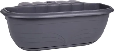 Obrázok produktu pre Balkónový box - antracitový - 10 litrov - 51 x 20 x 18 cm - plast