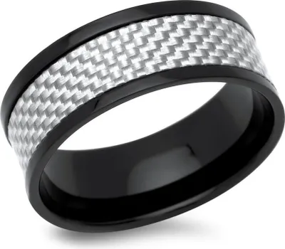 Produktbild von Schwarzer Edelstahlring Kohlenstoffstahl R5072