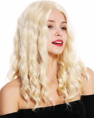 Produktbild von WIG ME UP Perücke lang wellig Mittelscheitel Hellblond VK-9-988