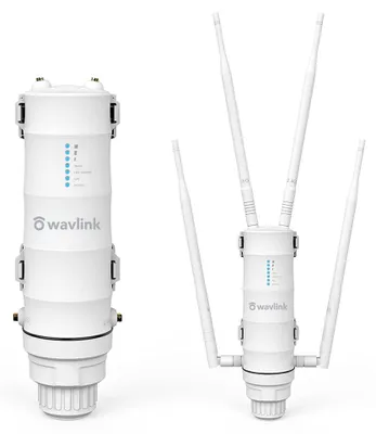 Produktbild von WAVLINK Outdoor WLAN Access Point, Dual Band Verstärker(867Mbit/s 5Ghz, 300Mbit/s 2,4GHz) für Garten/Indoor, WLAN Repeater/WLAN AP/EverythingMesh Agent Modus, wetterfestes Gehäuse