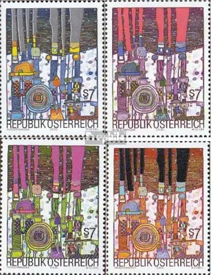 Produktbild von Briefmarken Österreich 2000 Mi 2318-2321 (kompl.Ausg.) gestempelt Hundertwasser