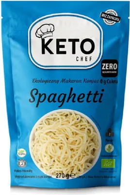 MAKARON (KONJAC) SPAGHETTI BEZGLUTENOWY BIO 270 g (200 g) - KETO CHEF