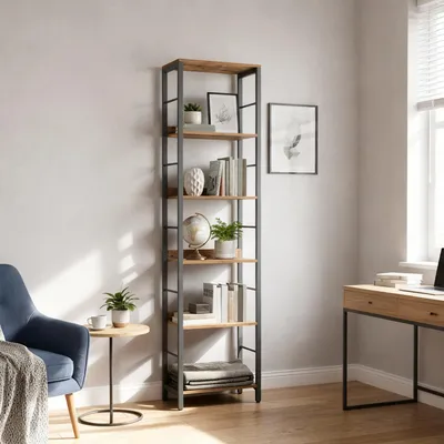 Produktbild von VASAGLE Bücherregal 6 Ebenen, Regal, Aufbewahrungsregal, 30 x 40 x 178 cm, mit Rückplatten, für Wohnzimmer, Arbeitszimmer, Homeoffice